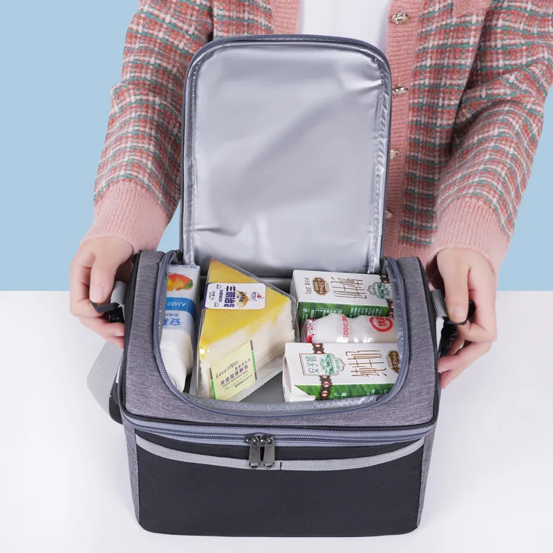 Cooler Bag Outdoor Picnic Bag Waterproof Camping Travel Organizer Bag Thermal Cooler Lunch Box Portable Food Large Capacity Storage Handbag