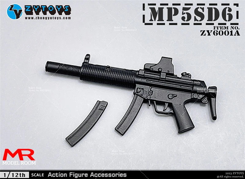 ZYTOYS ZY6001 ZY6002 ZY6003 ZY6008 1/12 Skala MP5 M4 AK47 P90 M1887 Soldat Gun Modell Szene Requisiten Fit 6'' Action Figur Körper – Detail 12