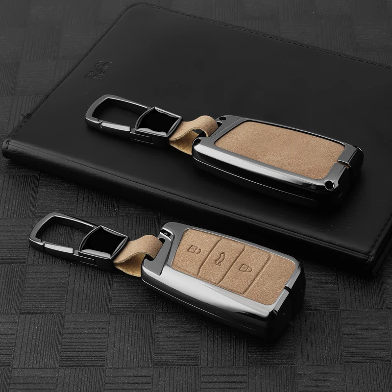 

Zinc Alloy Suede for VW Volkswagen Magotan B8 Skoda A7 Passat Superb Variant Car Key Case Smart Remote Key Cover Fob Keychain
