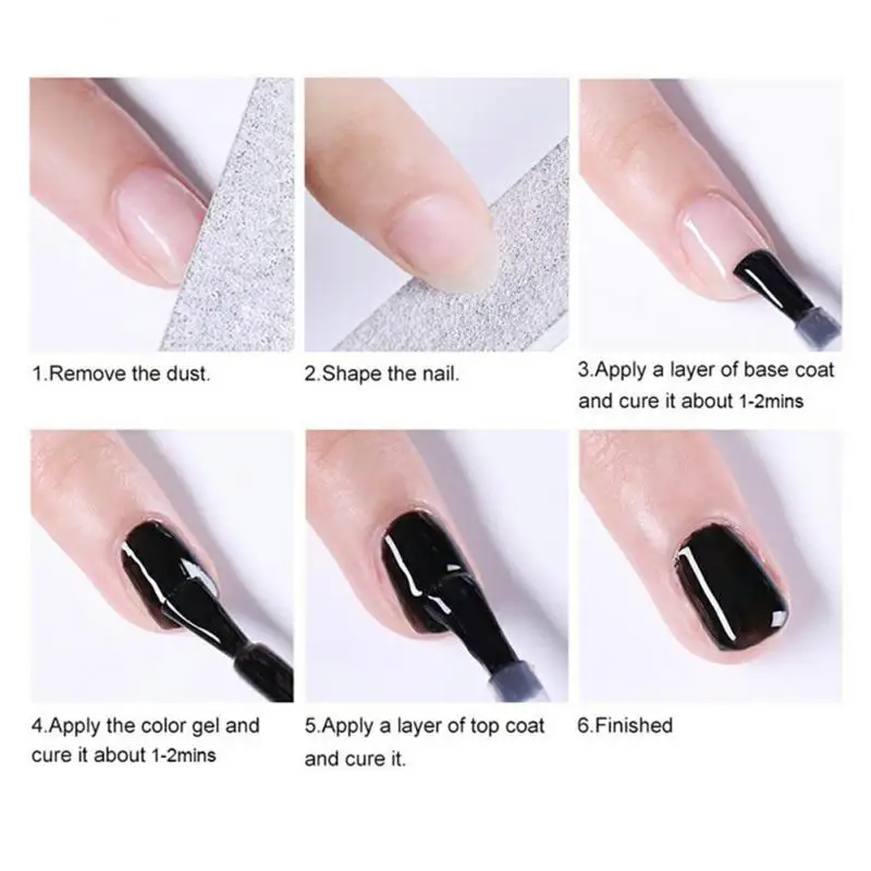 1/2/3PCS Clear Nail Gel Professional Finish High-quality Clear Nail Gel Top Coat Chip-resistant Popular Uv Varnish