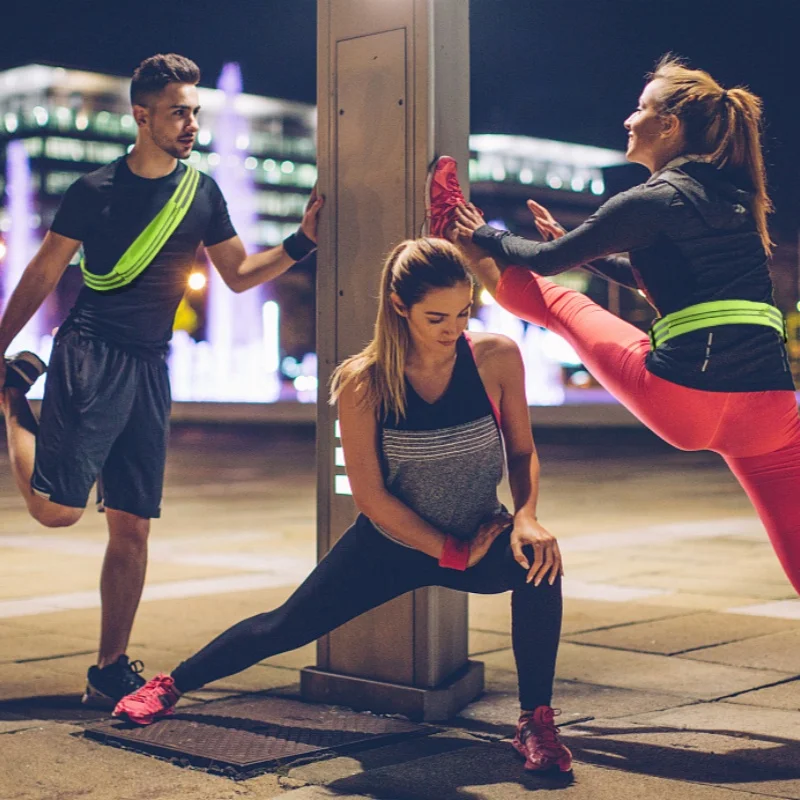Reflective Adjustable Waistband Bag for Cycling Running