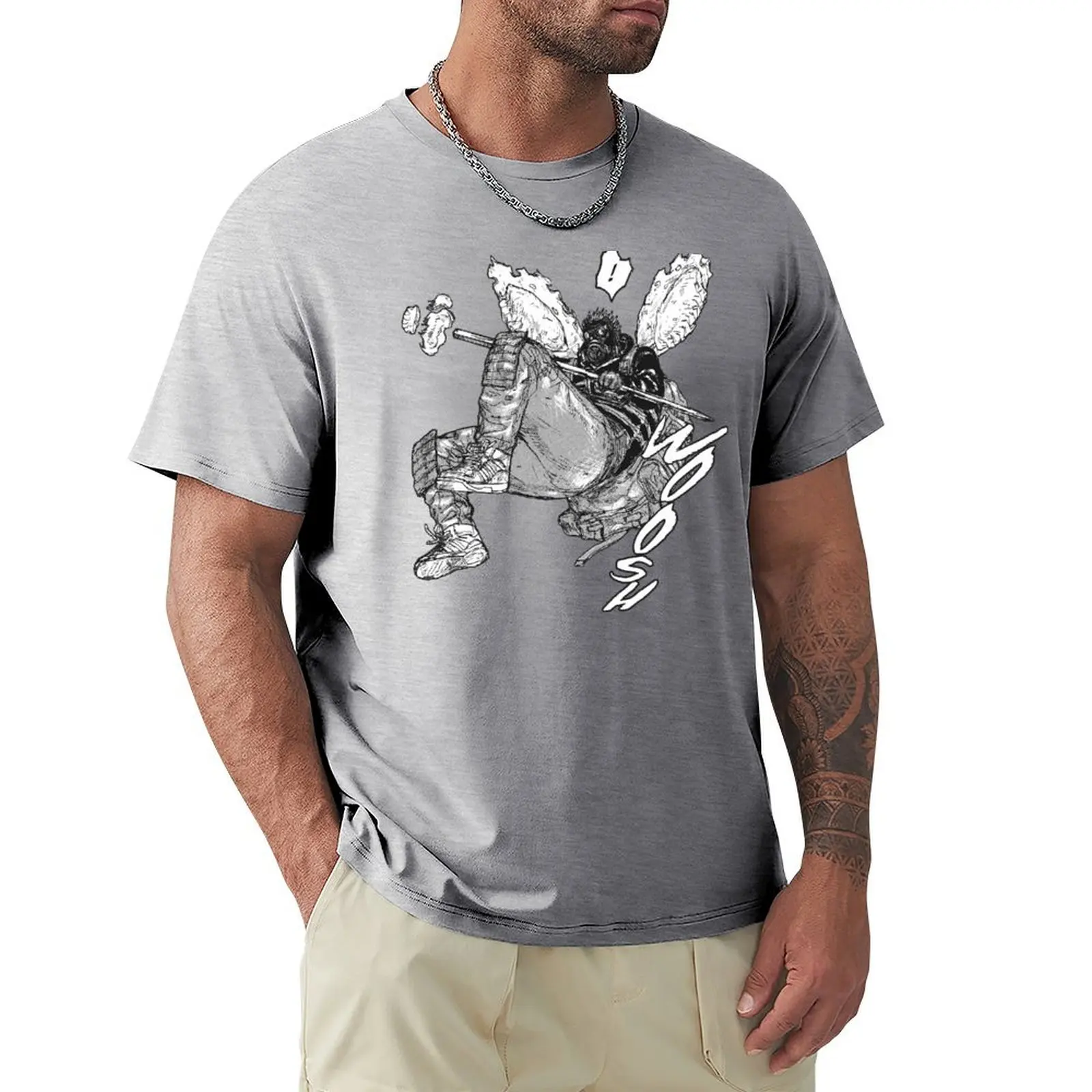 

Dorohedoro gyoza fairy Caiman T-Shirt plus size tops cute clothes designer t shirt men