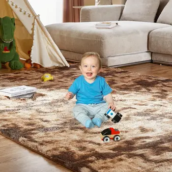Tie-Dye Plush Area Rug 12