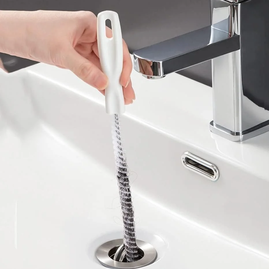 1 PC Pipe Dredging Brush Flexible Bathroom Hair Sewer Sink Cleaning Brush Bendable for Home Kitchen Sink Bathroom Hair Sewer