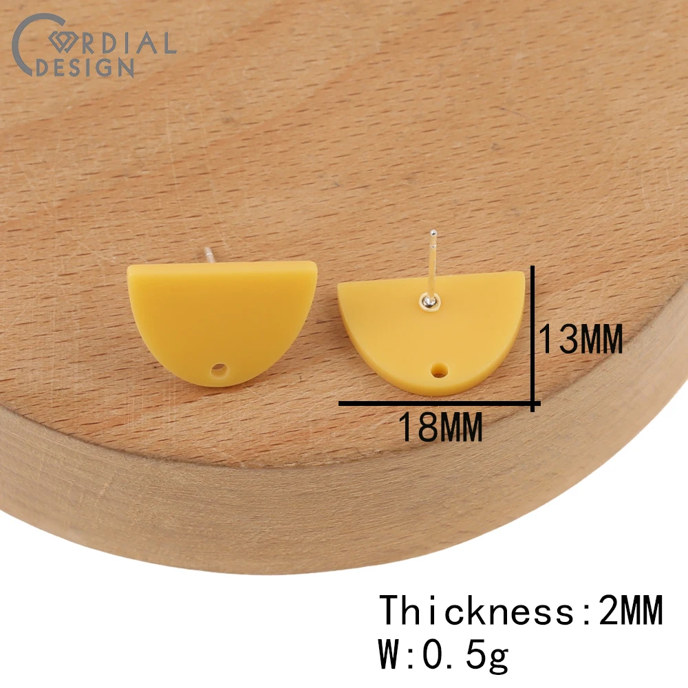 Cordial Design 100Pcs 13*18MM Earrings Stud/Jewelry Accessories/Hand Made/Semicircle Shape/DIY/Jewelry Findings & Components 5 Cordial Design 100Pcs 13*18MM Earrings Stud/Jewelry Accessories/Hand Made/Semicircle Shape/DIY/Jewelry Findings & Components - cordial