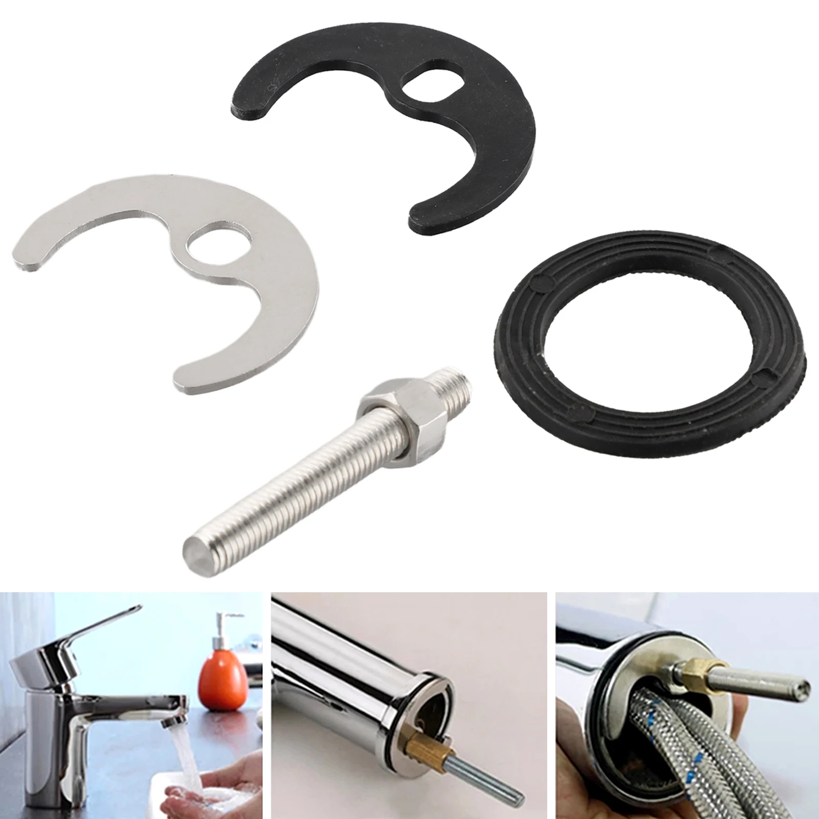 Taps Fixing Set Mount Kit Parts Repair Replacement Sink Basin Bolt Faucets Monobloc