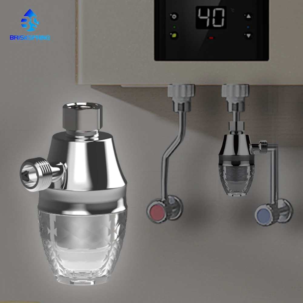 บริสสปริง แอดวานซ์ 2-อิน-1 เครื่องกรองน้ำก่อนใช้ในครัวเรือน กำจัดสิ่งสกปรกและป้องกันตะกรัน 1