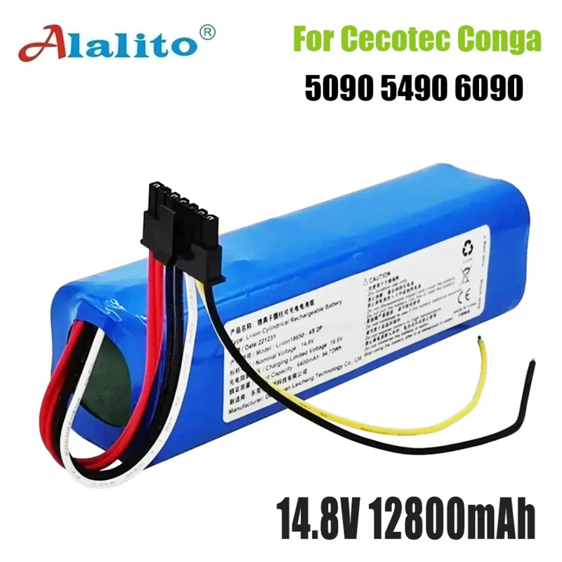 

Новый 14,8 V 12800mAh INR18650 MH1-4S2P-300S Robot Аккумулятор для робота-пылесоса Cecotec Conga 5090 5490 6090