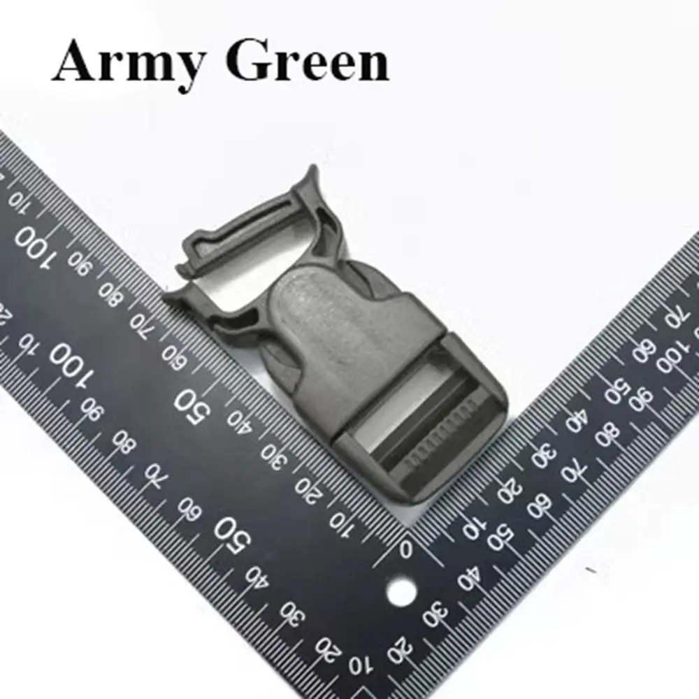 AUAUY kunststof gespen clips 25 mm (12 stuks), vervangende gespen voor rugzakriemen, accessoires voor rugzakreparatie, halsband voor huisdieren, band, zwart
