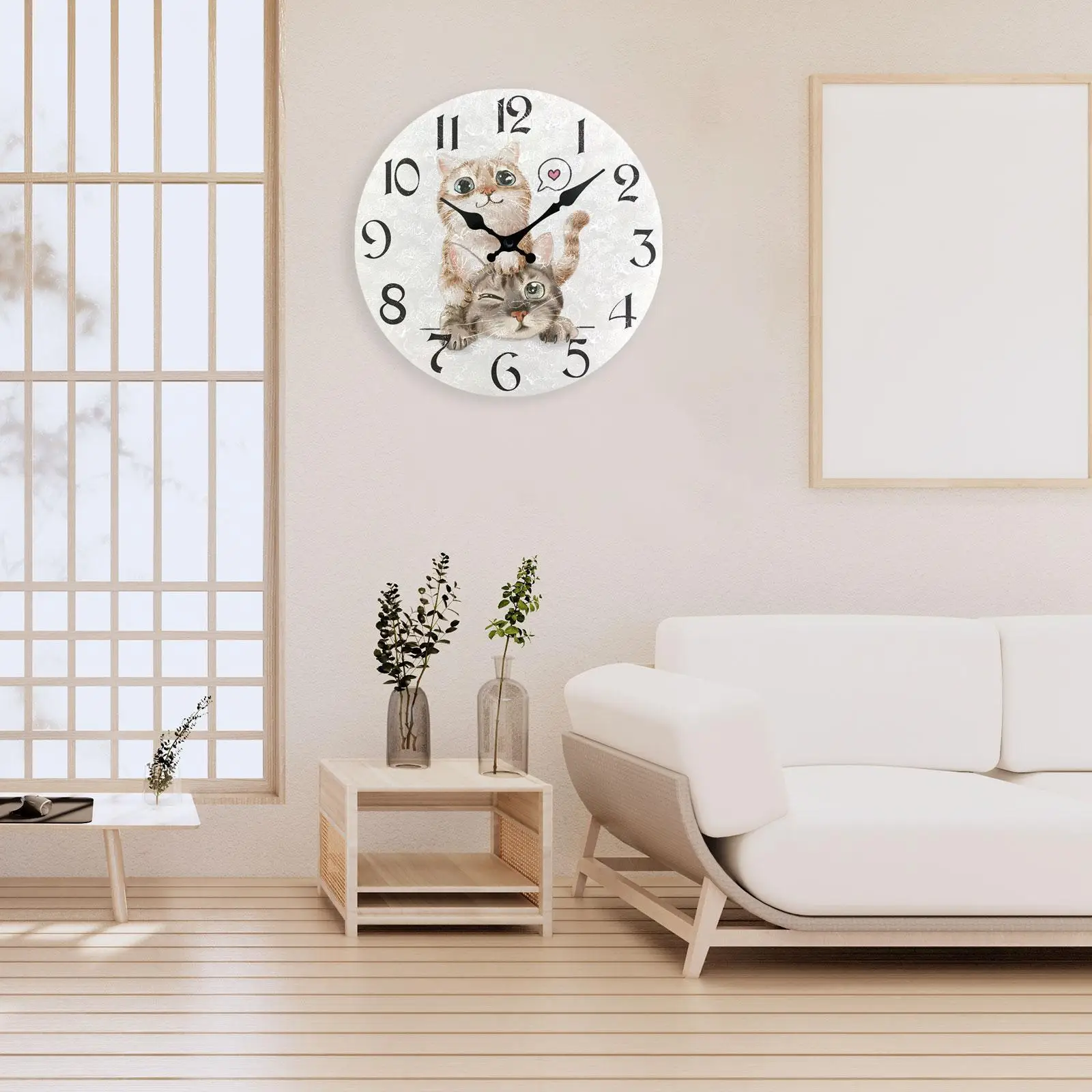 Funny Cat Wall Clock Style A  