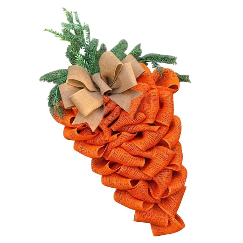 

Easter Wreaths For Front Door Spring Wreath Carrot Decorations Carrot Garland Decor Spring Season Front Door Decoration