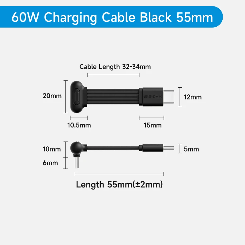 ตัวเลือกสินค้า สายชาร์จ USB-C งอ 90 องศา ชาร์จเร็ว PD 60W