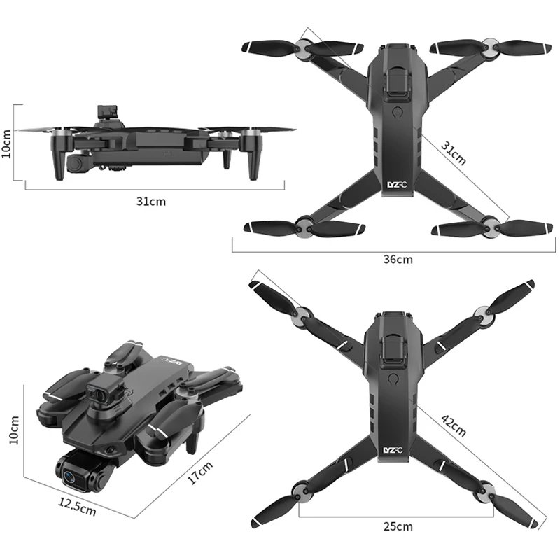 LYZRC L900 Pro MAX Drone 4K Professional HD Dual Camera GPS 5G Wifi 360° Obstacle Avoidance Brushless Foldable RC Quadcopter Toy 6