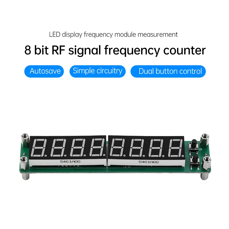 8-bit RF Signal Frequency Counter Cymometer LED Display Frequency Module 0.1MHz~1200MHz Display Meter Tester