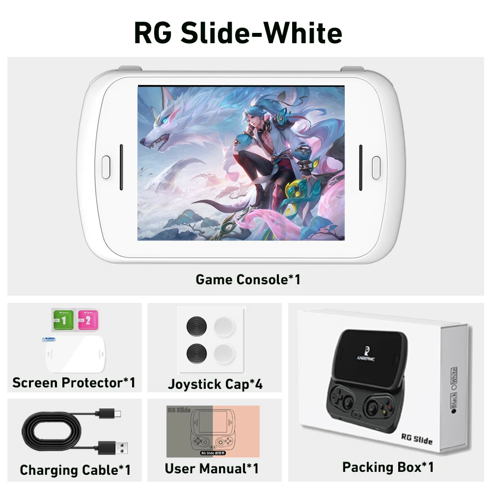 ANBERNIC RG Slide Handheld Game Console 4.7-inch LTPS In