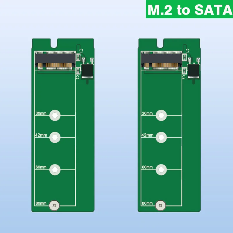 

M.2 SATA Ngff To SATA 7 +15 Adapter Card Laptop & Desktop Computers Compatible 2230 2242 2260 2280