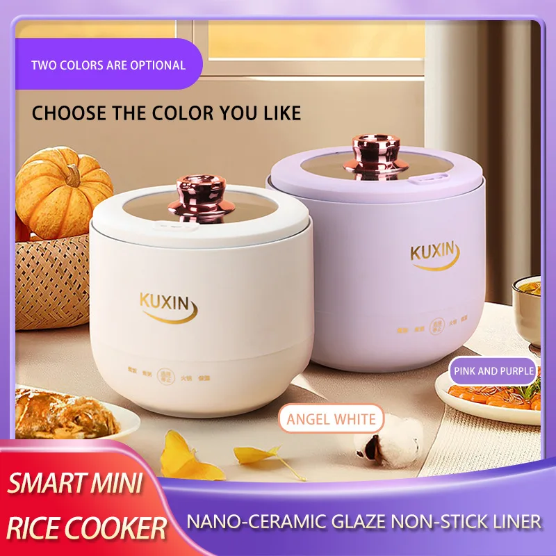 Fogão de Arroz Elétrico com Funções Inteligentes Panela Antiaderente para Cozinhar Mingau e Sopa Frigideira 220v