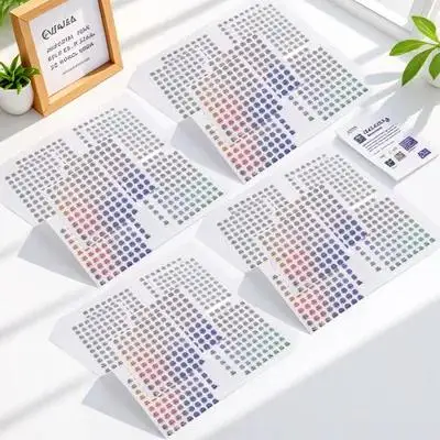 1600Pcs Qc 통과 라벨 자체 접착식 컬러 품질 테스트 스티커 창고 배송 검사 태그 품질 테스트 라벨
