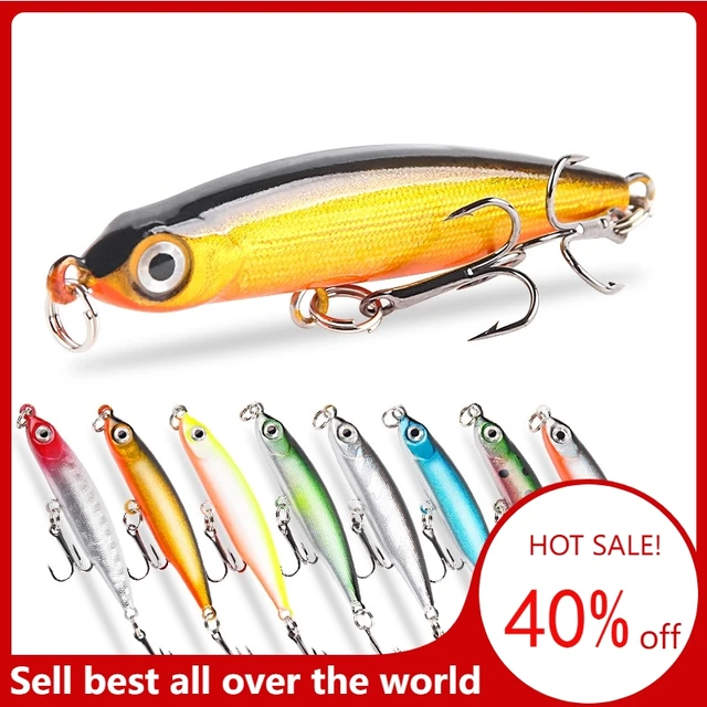 1PCS Bionic Minnow Fishing Lure Bass Trolling Artificial Hard Bait