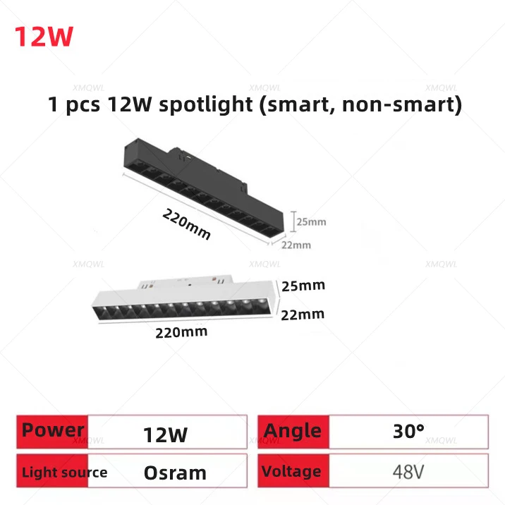1 pcs 12W Spotlight
