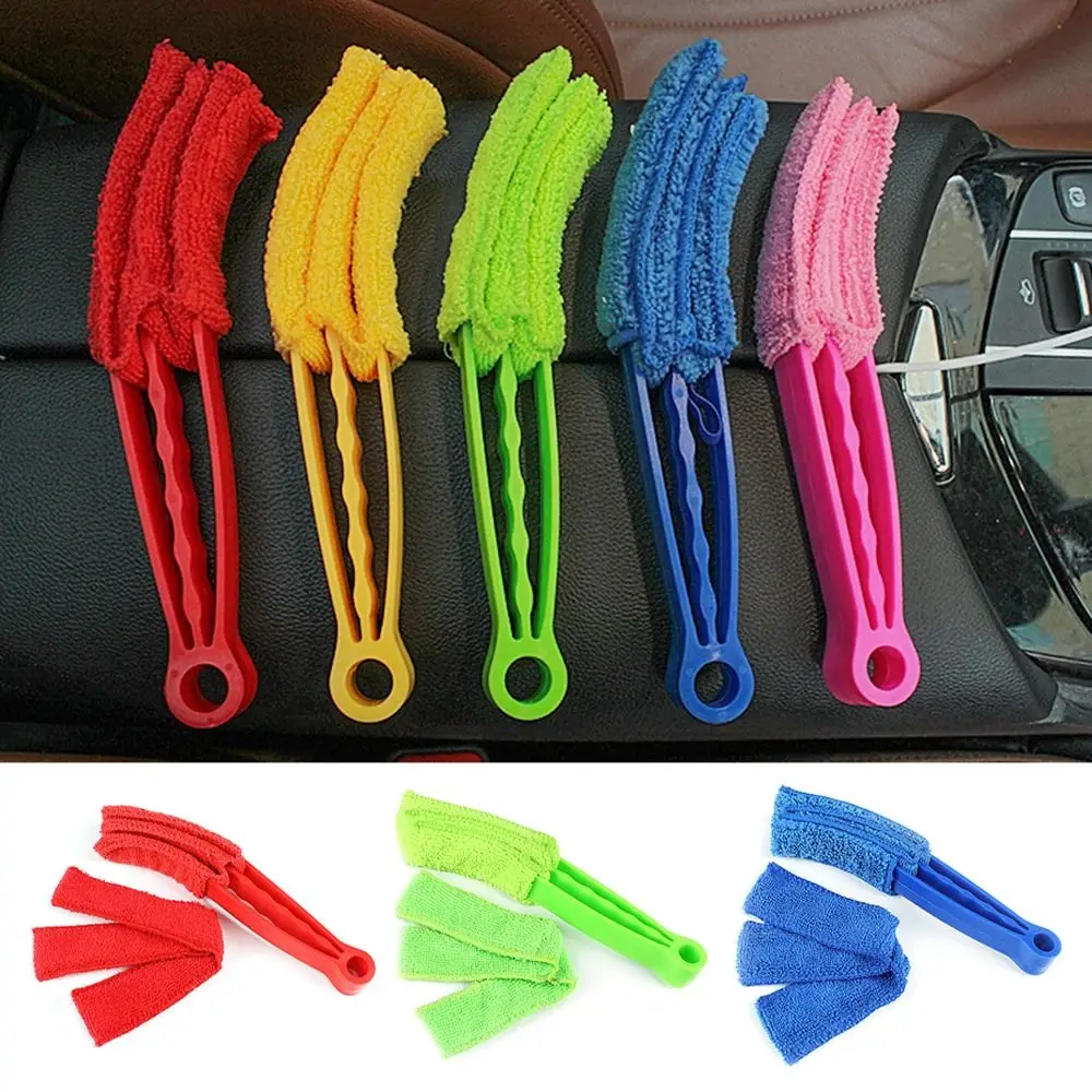 

2 Pcs Washable Car Window Cleaner Durable Multifunctional Microfiber Air Conditioner Duster Soft Dust Cleaning Tool Car
