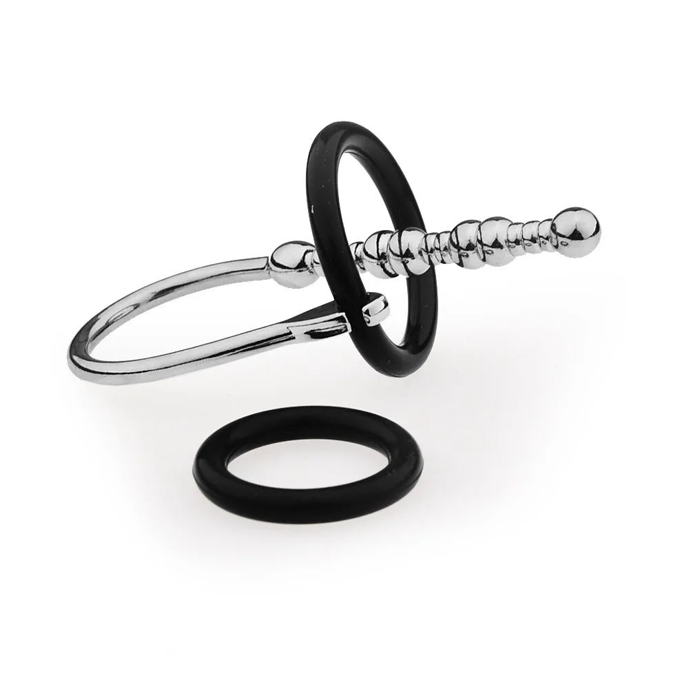 Stainless Steel Urethral Dilator Men Chastity Catheter Penis Plug Horse Eye Stimulate Masturbation Rod Urethra Lock Ring Sex Toy