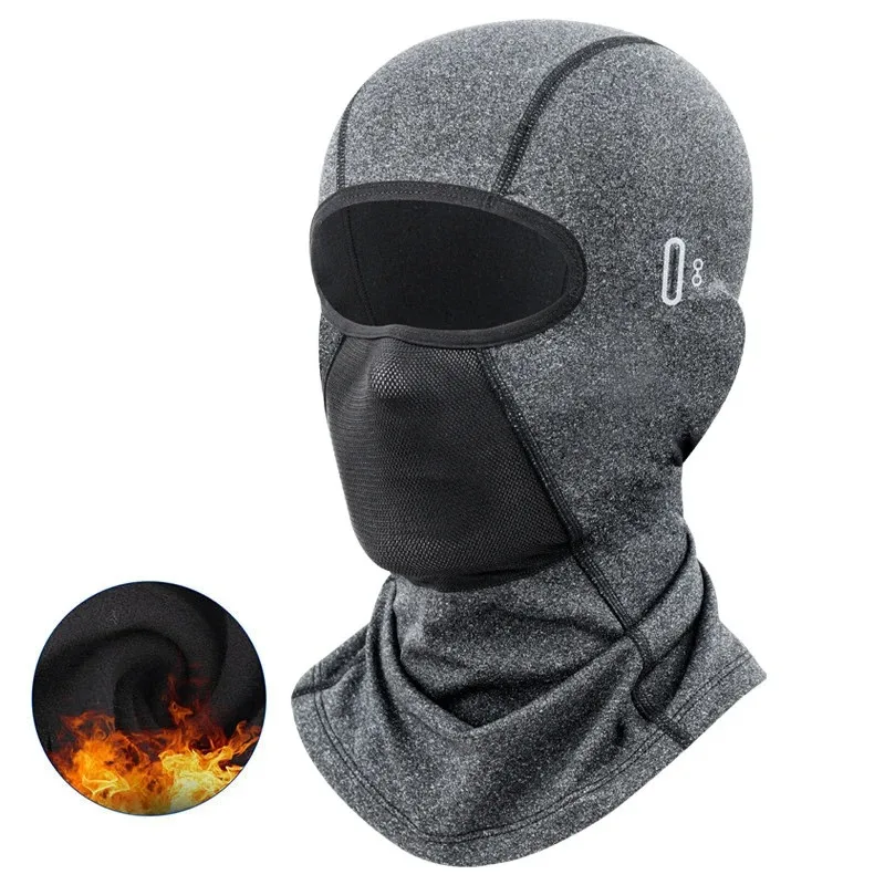 Winter Thermal Balaclava Face Mask with Eyewear Holes Windproof Fleece Cycling Skiing Motorcycle Headwear Outdoor Sports
