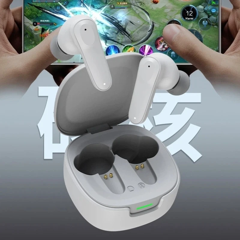 Auricolari wireless Bluetooth con chiamata HD per telefono, cuffie con audio stereo, auricolari in-ear per sport, giochi e musica, con microfono. - immagine 2