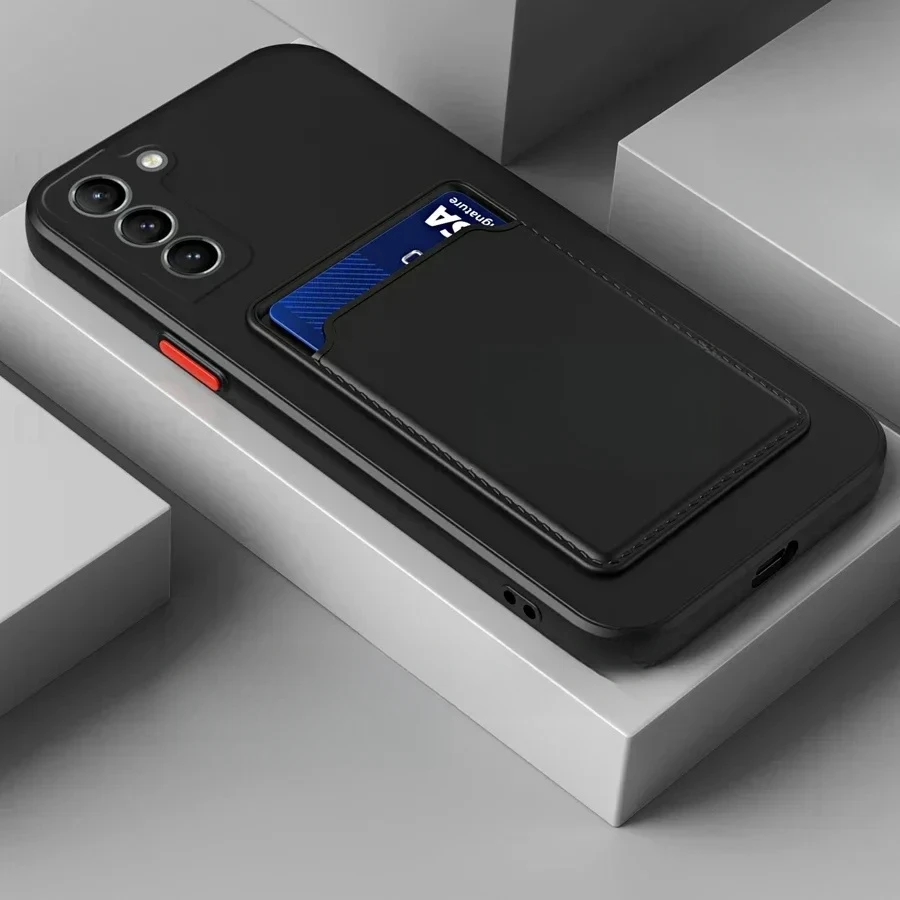 Luxury Silicone Wallet Case with Card Holder Slot - Protective Cover