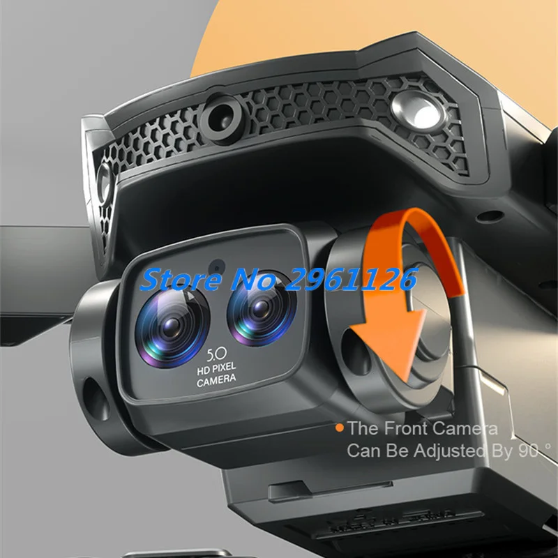 접이식 공중 와이파이 FPV 리모컨 드론, 360 ° 장애물 회피, 2.4G 8K 듀얼 카메라, 광학 흐름 포지셔닝 RC 쿼드콥터