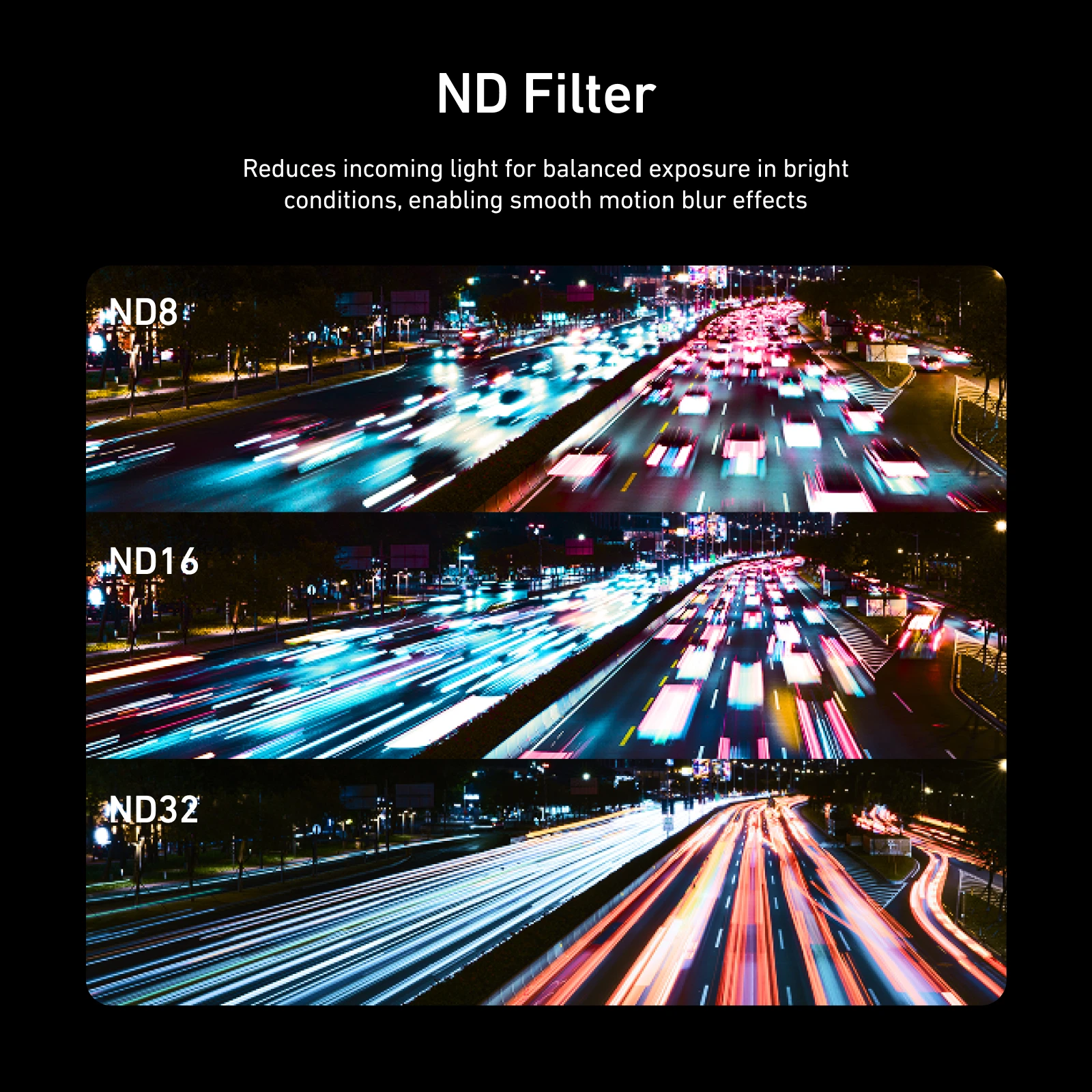 TELESIN CPL ND Filter-Set Für DJI Osmo Action 6