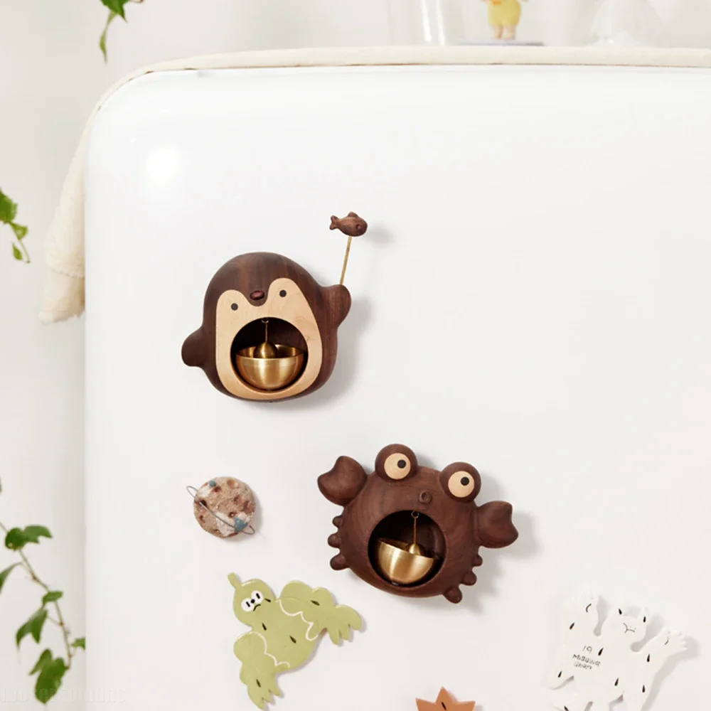 

Деревянный беспроводной дверной звонок, ландшафтный подвесной громкий дверной звонок, Колокольчик для холодильных дверей, колокольчики для входа, напоминания, домашний декор