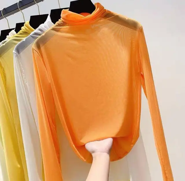 neon sheer shirt