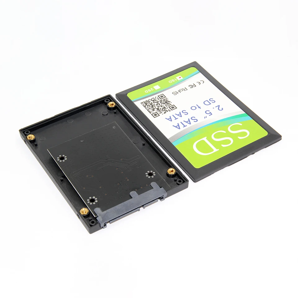OOTDTY 2 Port Dual SD SDHC MMC RAID To SATA Adapter Converter For - View #7