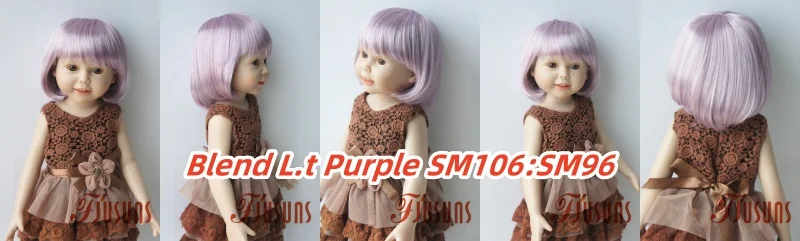 BOBO Doll wigs JD256 11-12 inch 28-30 CM Short BOBO Cut Synthetic mohair Resin doll wig