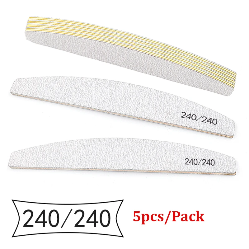 Vibrant Nail File Set - Professional Grit Sandpaper Buffers