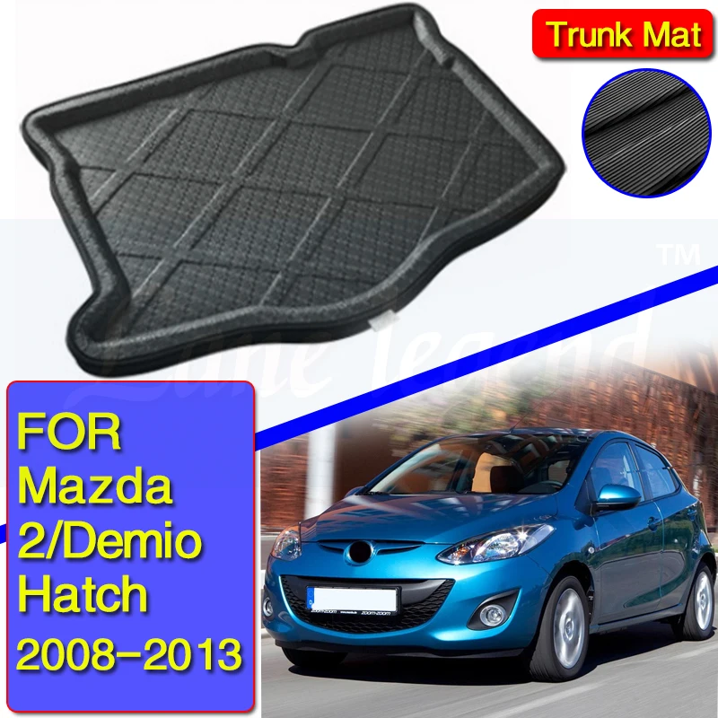 For Mazda 2/Demio GE Hatch Hatchback 2008-2013Car Rear Boot Liner Trunk  Cargo Mat Tray Floor Carpet Mud Pad Protector Waterproof - AliExpress