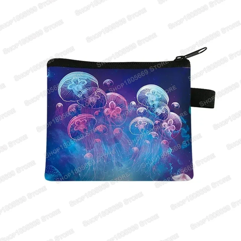 Cute Sea Animal Coin Purse: Turtle, Whale, Seahorse, Dolphin, Octopus Wallet