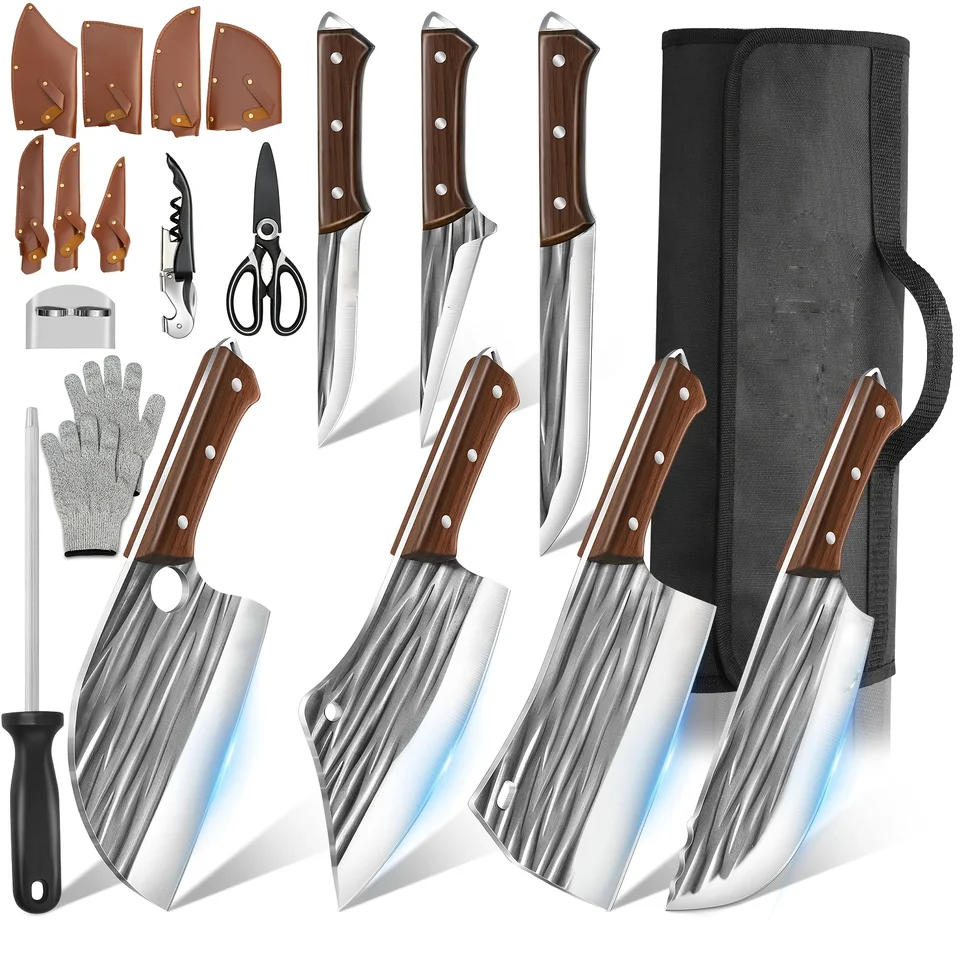 Premium 14 Piece Butcher Chef Knife Set