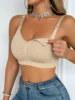 Maternity Nursing Bra Pregnant Women Mother Mama Open Breast Bra Cotton Wire Free Sleep Underwear Lactating Nursing Bralette 1