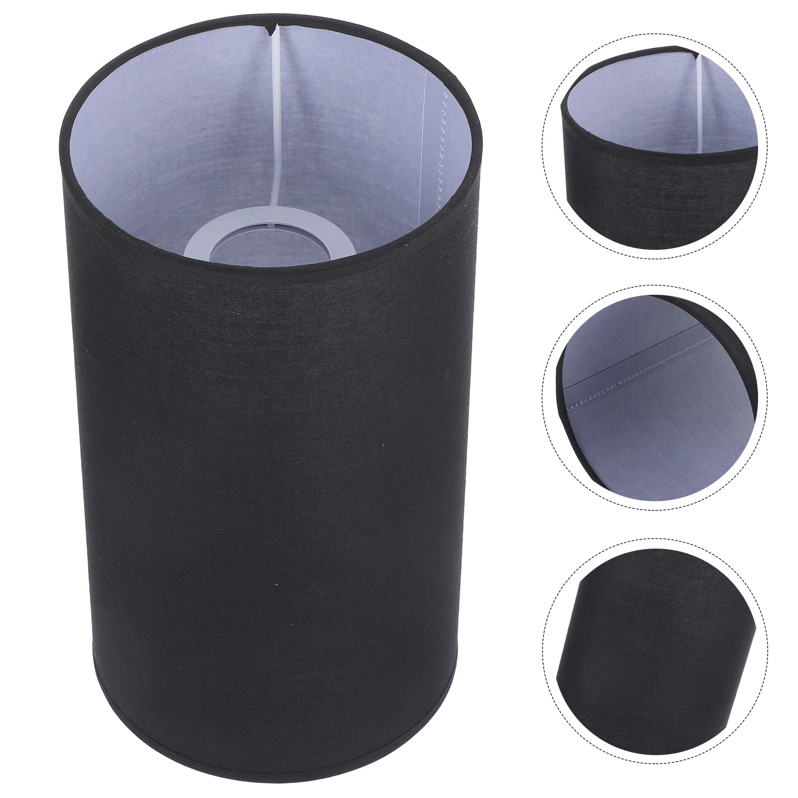 

Cylinder Lamp Shade Fabric Lampshade Cloth Drum Lamp Shade Hardback Spider Construction Lamp Shade Light Shell Cover Guard Wall