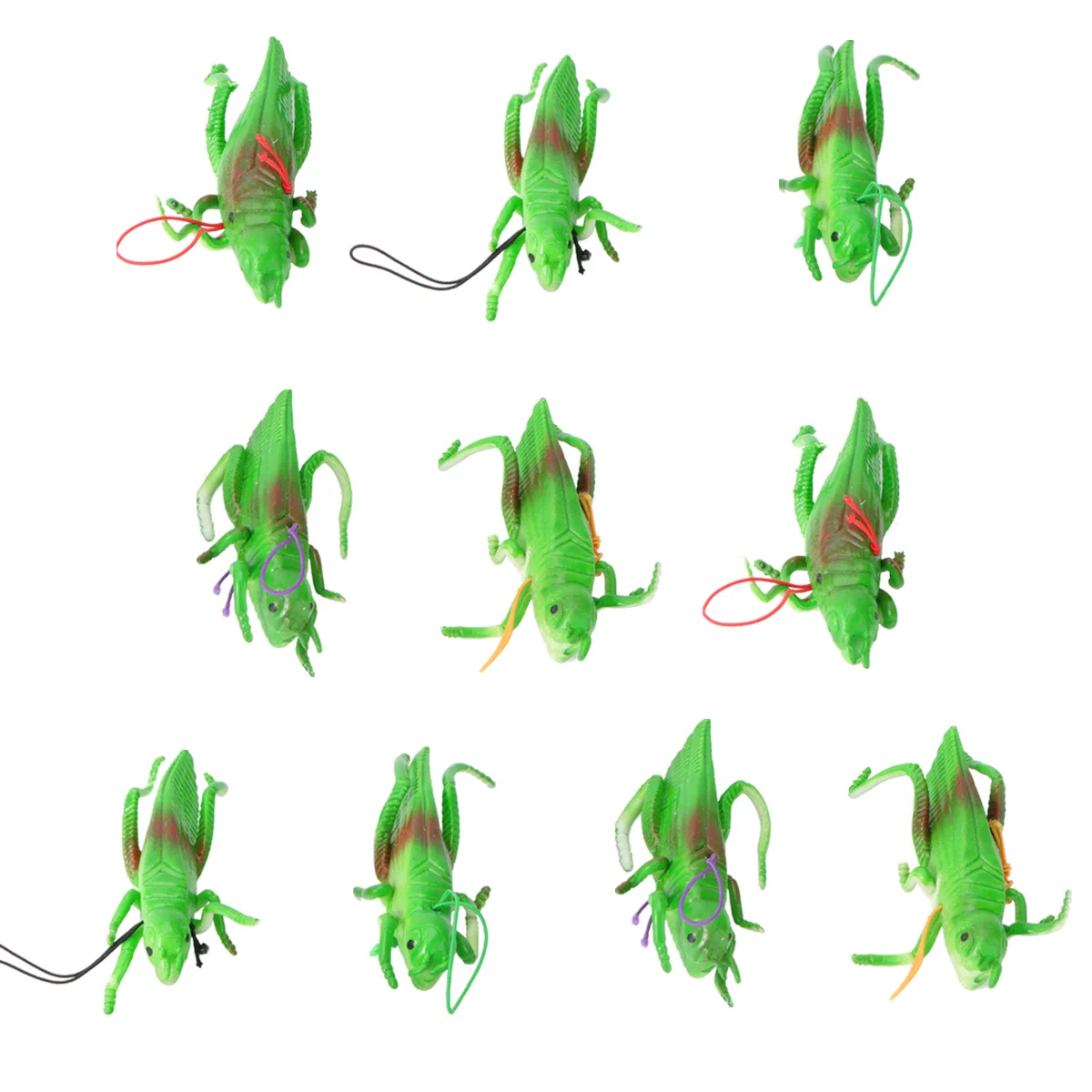 

10pcs simulated insect Grasshoppers Insect Figures Toys Bugs Green for Insect Themed Party Children grasshoppers