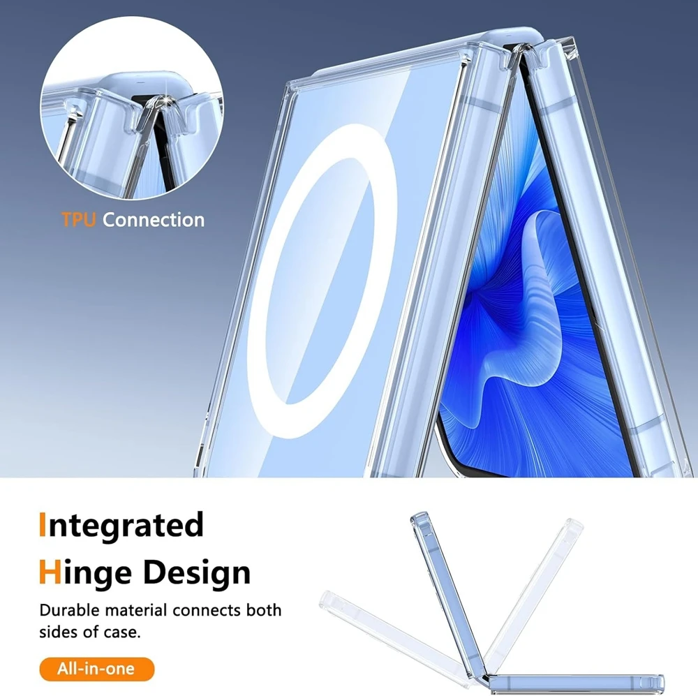 Clear Shockproof Magnetic Phone Case with MagSafe Compatibility