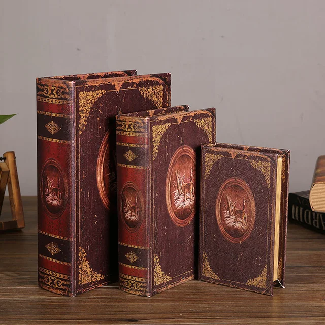 faux livre deco rétro