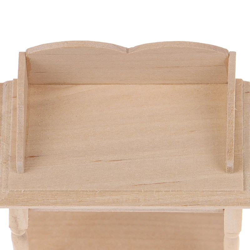 1/12 Holz Miniatur leere Tisch möbel Modell DIY Puppenhaus Zubehör – Detail 16