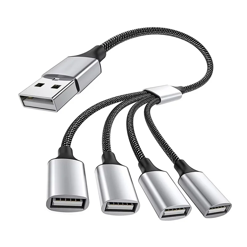 USB Hub Extensions 4 Port Type C Male to USB Female Cable Splitter High Speed Transfer Adapter Portable Converter For PC Laptop