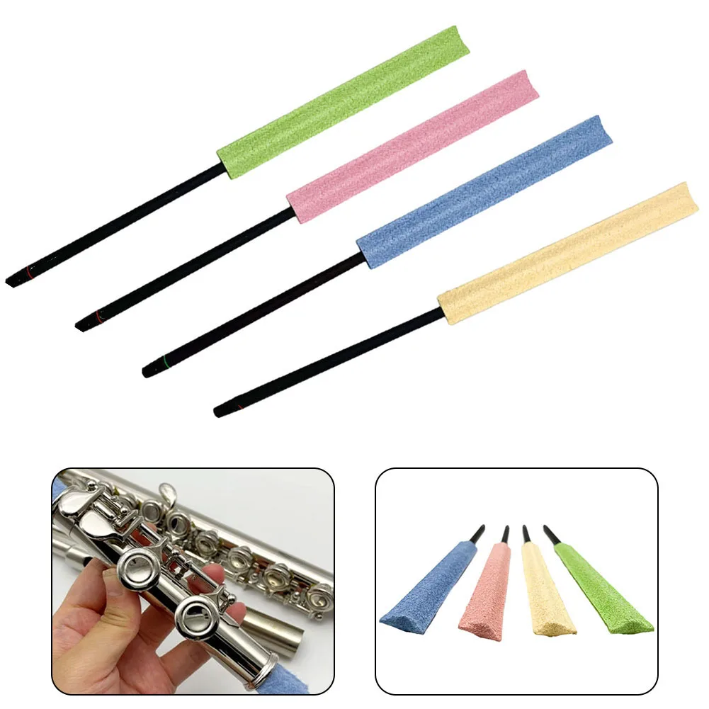 1Pcs Flute Cleaning Cloth Tool Silicone Rod Maintenance Absorb