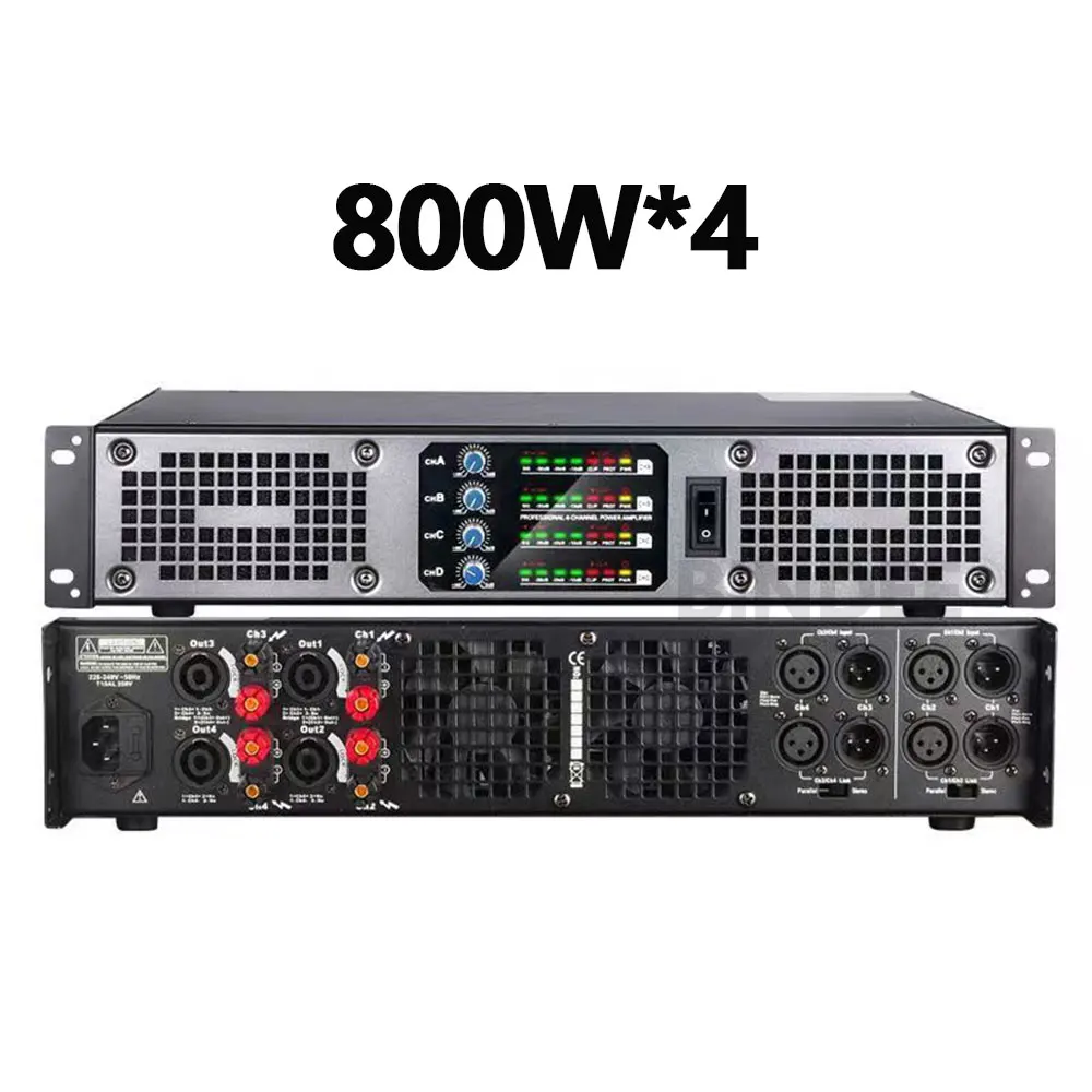 Professional digital amplifier for DJ wedding stage broadcast church home theater system KTV outdoor amplifier power audio power amplifier