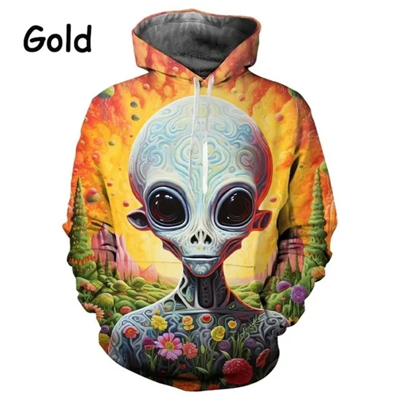 

Men's Novelty Funny Graphic Extraterrestrial UFO Hoodies 3D Printed Hoodies Hip Hop Harajuku Long Sleeve Pullovers Sweatshirts