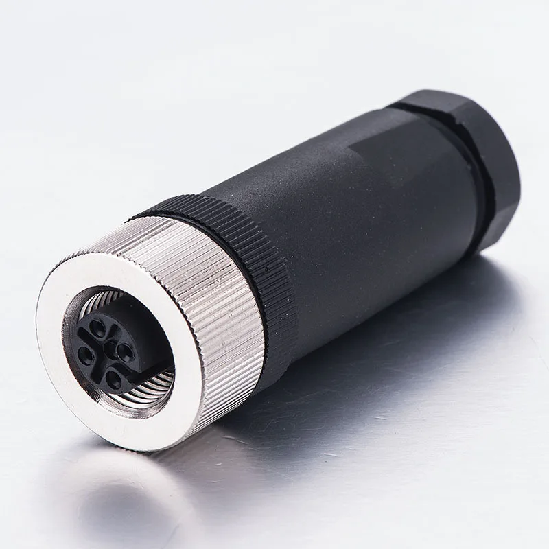 Waterproof 4-Pin Sensor Connector with Screw-Threaded Coupling